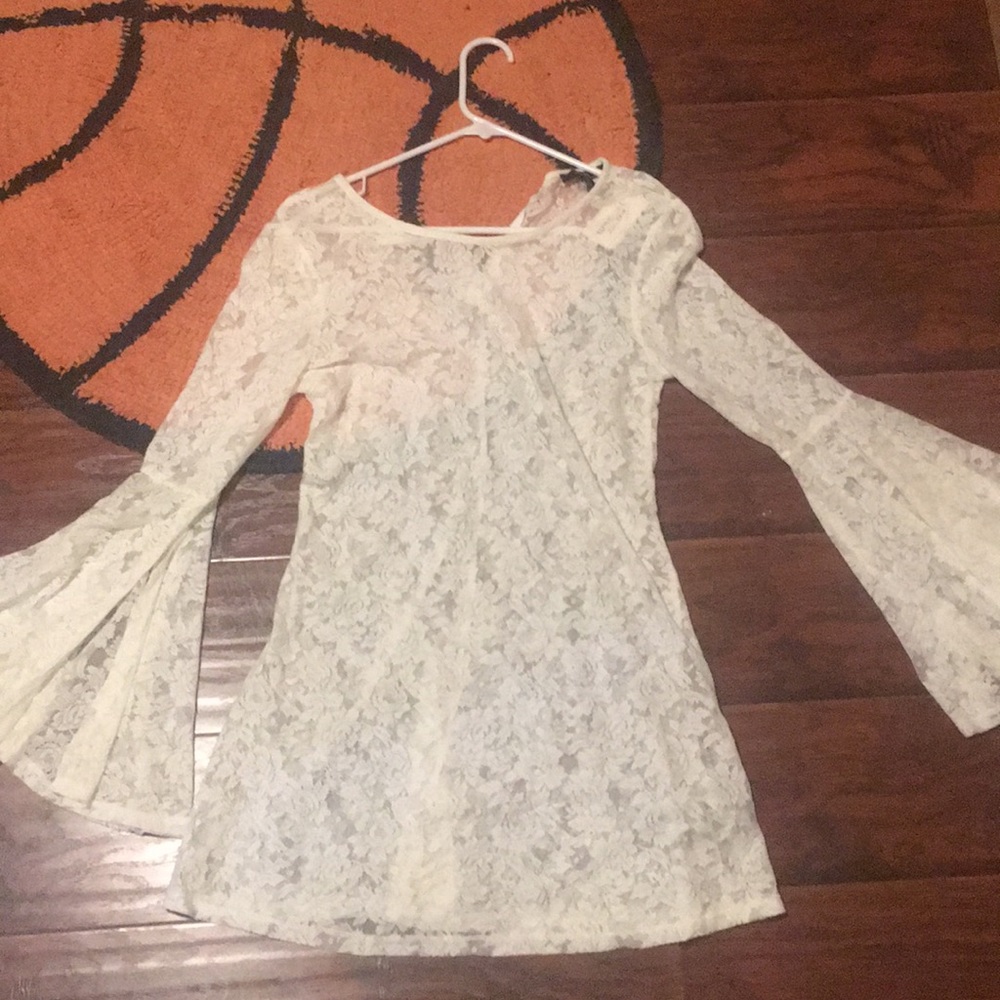 White lace dress